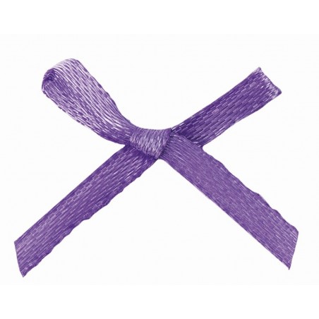Satin Schleife violette