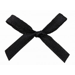 Satin Schleife schwarz