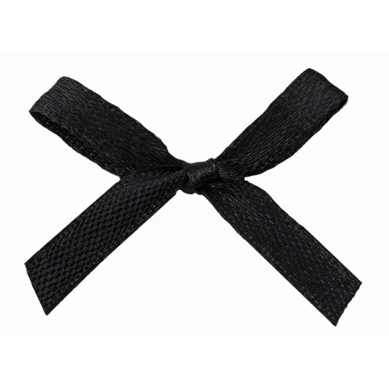 Satin Schleife schwarz