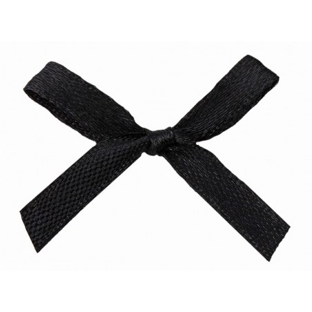 Satin Schleife schwarz