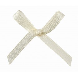 Satin Schleife creme