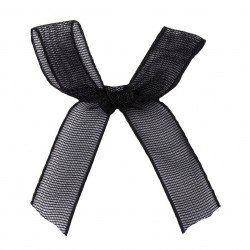 Organza Schleife schwarz