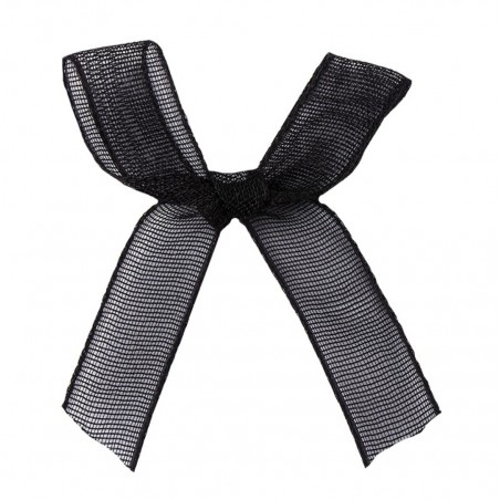 Organza Schleife schwarz
