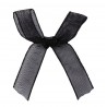 Organza Schleife schwarz