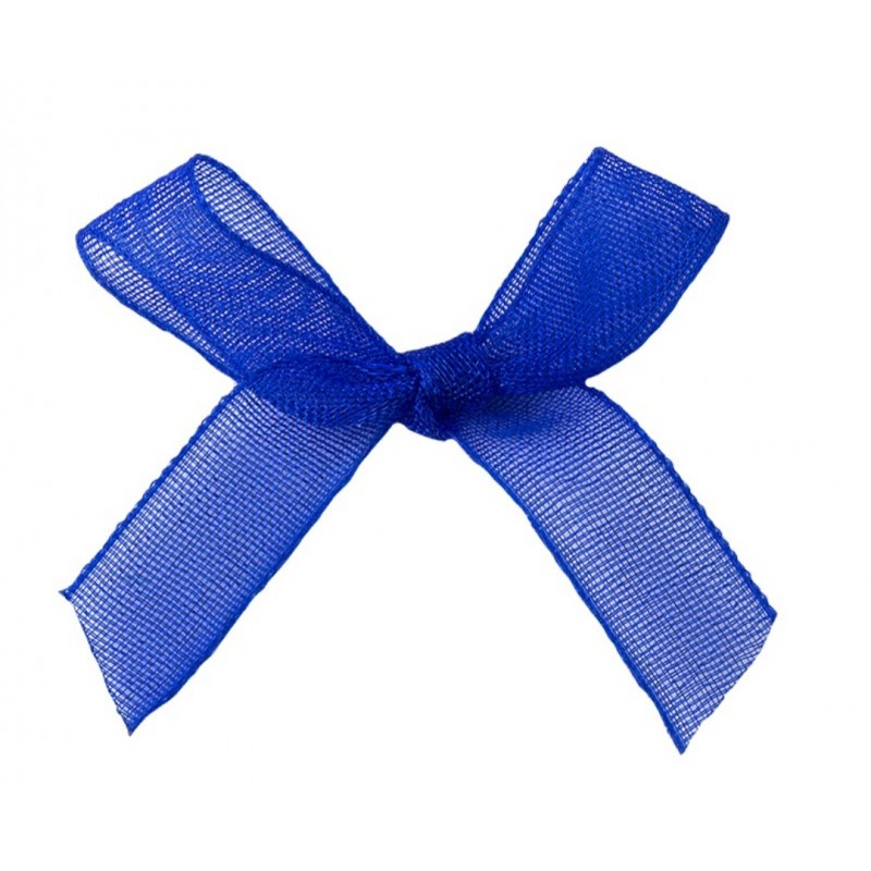 Organza Schleife blau