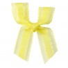 Organza/Satin Schleife gelb