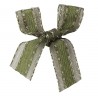 Organza/Satin Schleife olive