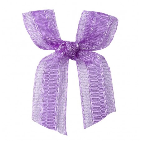 Organza/Satin Schleife violette