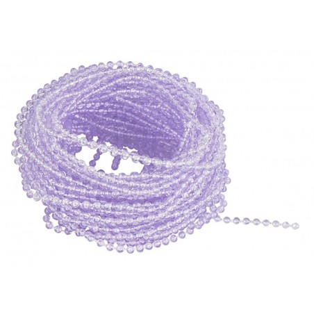 Perlenband transparent flieder