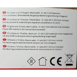 Led-Lichterkette mit Kugeln