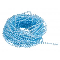 Perlenband transparent hellblau