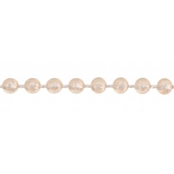Perlenband transparent creme