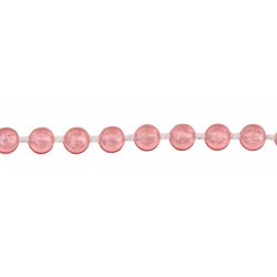 Perlenband transparent rosa