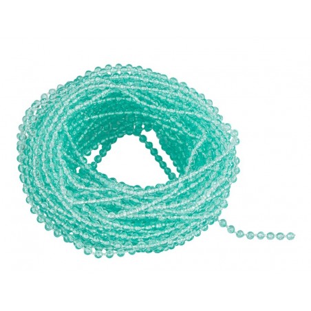 Perlenband transparent mint