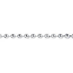 Perlenband silber