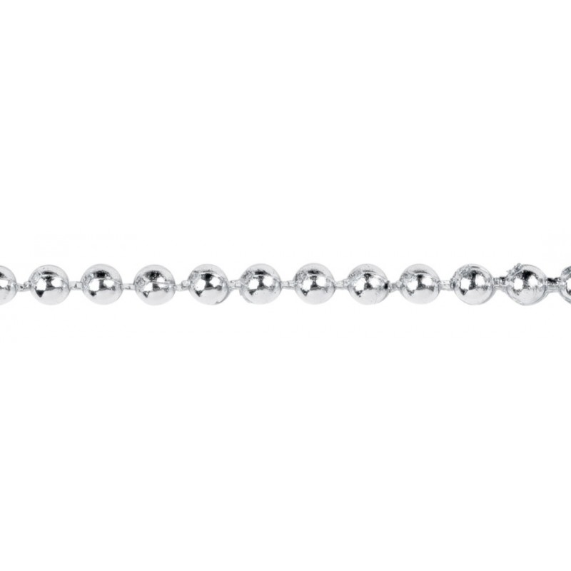 Perlenband silber