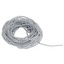 Perlenband silber