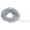Perlenband silber