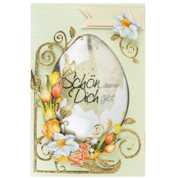 Motiv-Bolblister Ei transparent mit Eierschalendesigne
