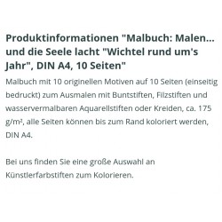 Malbuch Wichtel rund ums Jahr