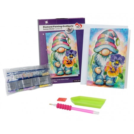 3D Diamant Pixel Karte Sommer-Wichtel
