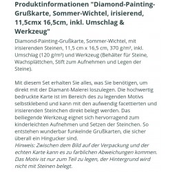 3D Diamant Pixel Karte Sommer-Wichtel