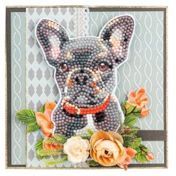 3D Diamant Pixel Sticker Hunde