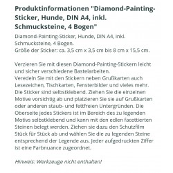 3D Diamant Pixel Sticker Hunde