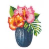 3D Diamant Pixel Sticker Blüten und Schmetterlinge