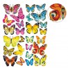 3D Diamant Pixel Sticker Schmetterlinge