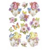 3D Relief Sticker Wichtel/Blumen