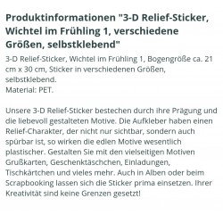 3D Relief Sticker Wichtel/Tulpen