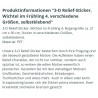 3D Relief Sticker Wichtel/Stiefmütterchen