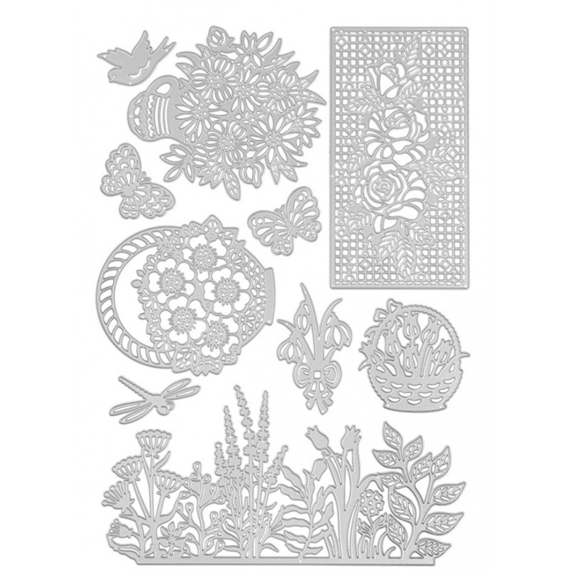 Metall Stanzform Blumenwelt