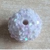 Harzperle weiss/glitzer