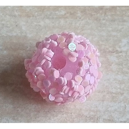 Harzperle rosa/glitzer