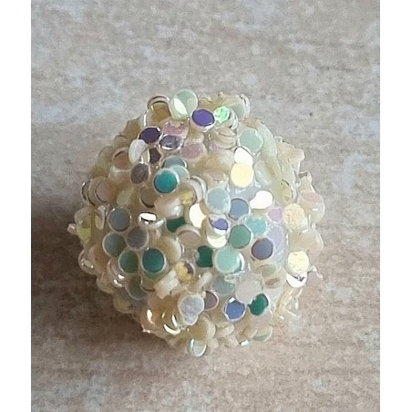 Harzperle gelb/glitzer