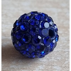 Strassperle blau