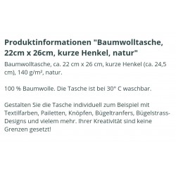 Baumwoll-Tasche natur