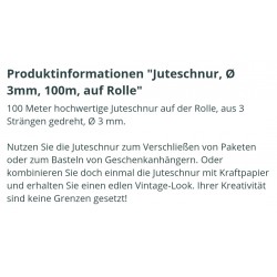 Juteschnur 3 mm