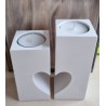 Beton Teelicht Herz 2er Set