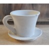 Beton Kerzenhalter Tasse