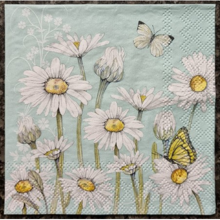 Serviette Margeriten
