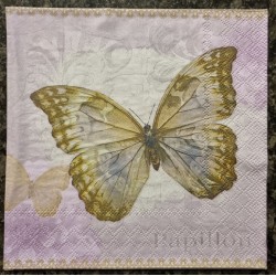 Serviette Schmetterling flieder