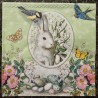 Serviette Hase/Maiglöckchen