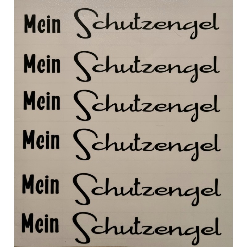 Vinyl Schrift Mein Schutzengel schwarz