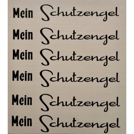 Vinyl Schrift Mein Schutzengel schwarz