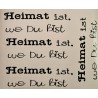 Vinyl Schrift Heimat..... schwarz