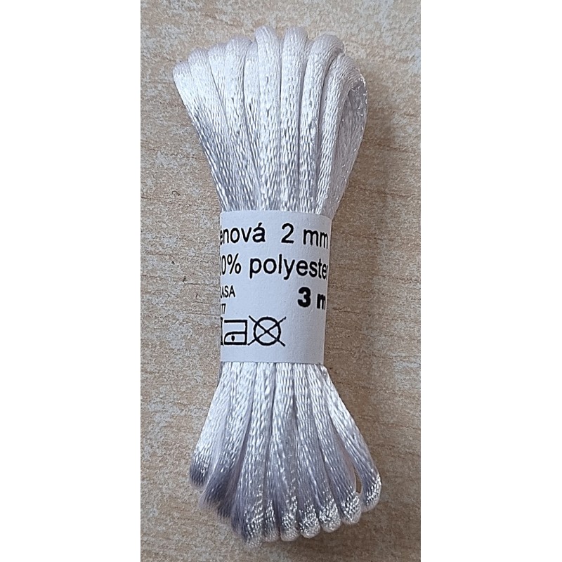 Satin Band weiss
