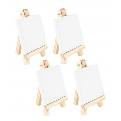 Mini Leinwand auf Holzstaffelei